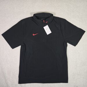 Nike Coaches Sideline Black Hooded Jacket Short Sleeve Mens Medium FJ9548-013 M